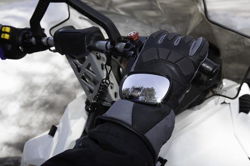 Raider R25 3.5" x 2.25" Powersports Velcro Hand Mirror for Motorcycle/Snowmobile/ATV/UTV/PWC (Single) - Image 5